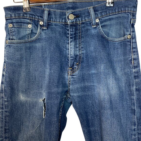 Vintage Levis 557 Jeans Mens W30 L30 Straight Fit  Blue Denim - Picture 7 of 11